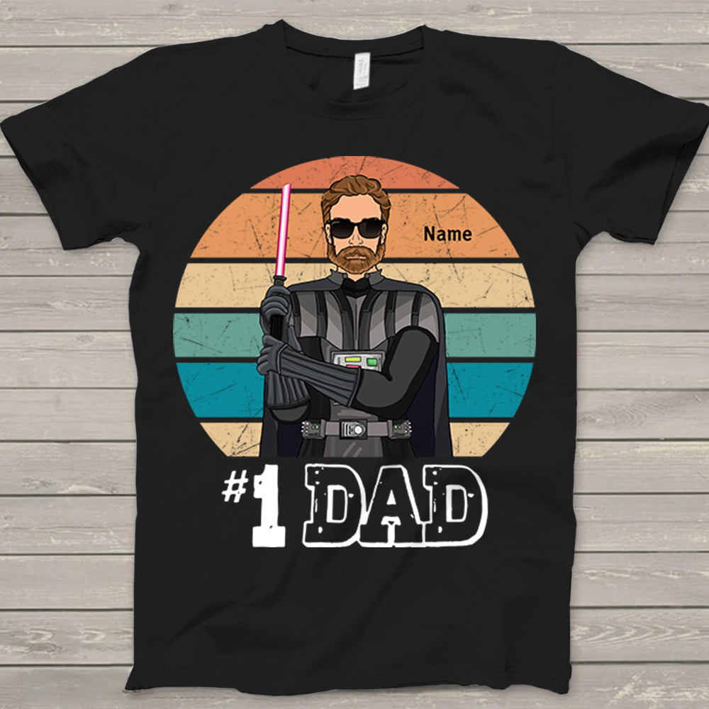 #1 Dad Best Dad Ever Shirt - Personalized Gift for Fathers