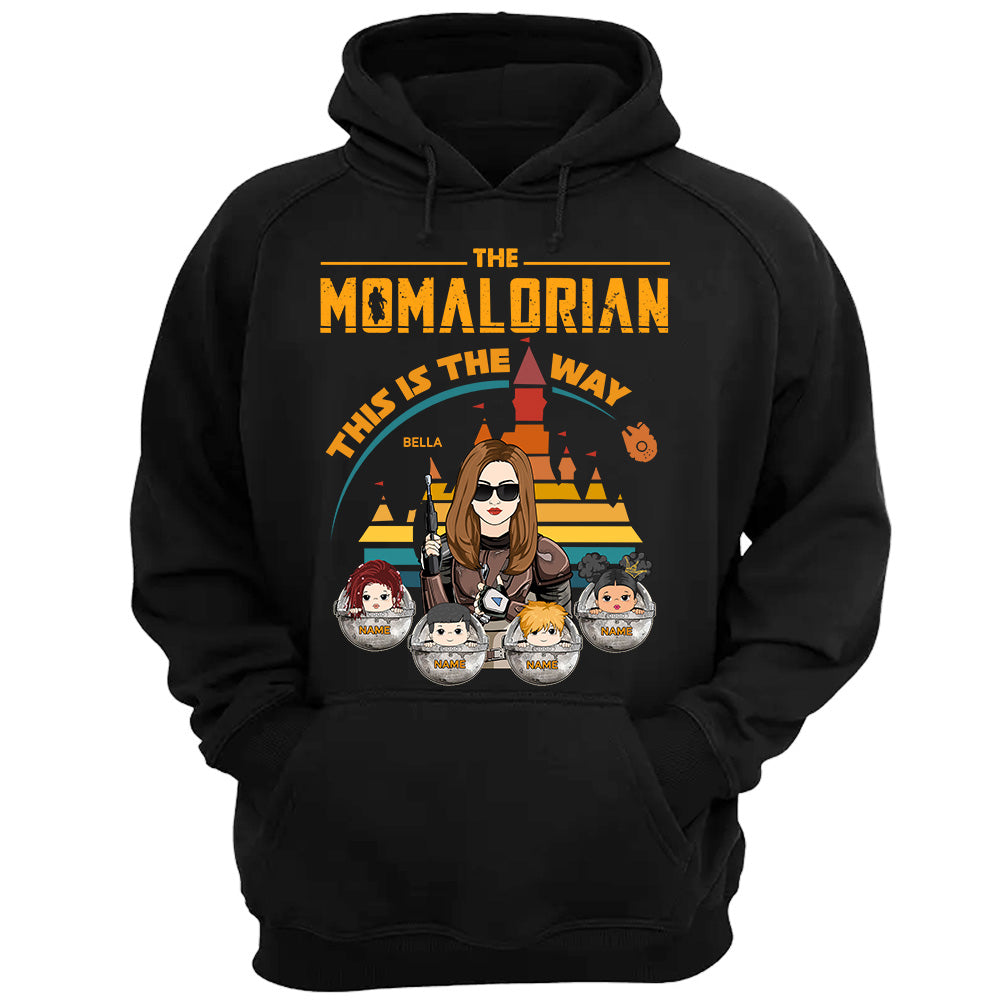 The Momalorian This Is The Way - Personalized Shirt Custom Nickname With Kids Gift For Mom