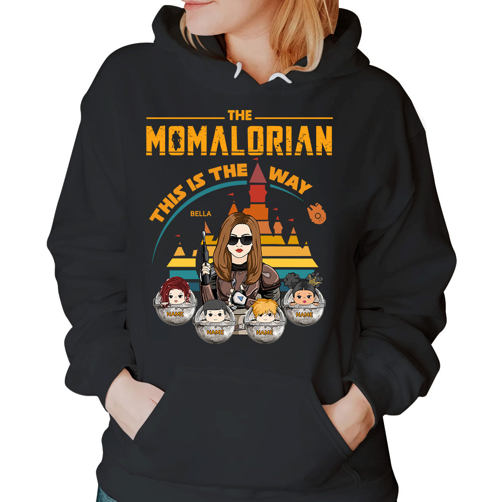 The Momalorian This Is The Way - Personalized Shirt Custom Nickname With Kids Gift For Mom
