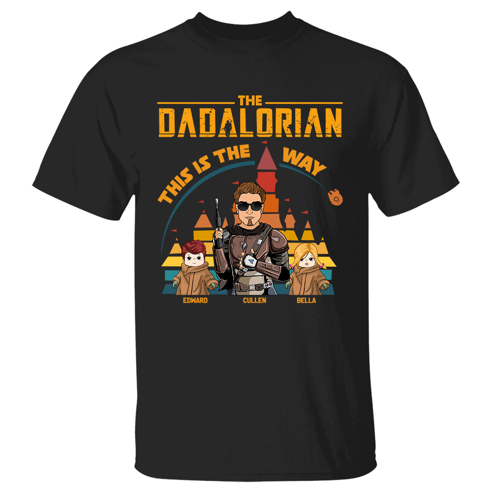 The Dadalorian This Is The Way - Personalized Shirt For Dad Mom