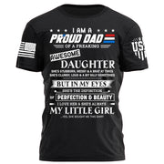 I Am A Proud Dad Of A Freaking Awesome Daughter Shirt Gift For Dad