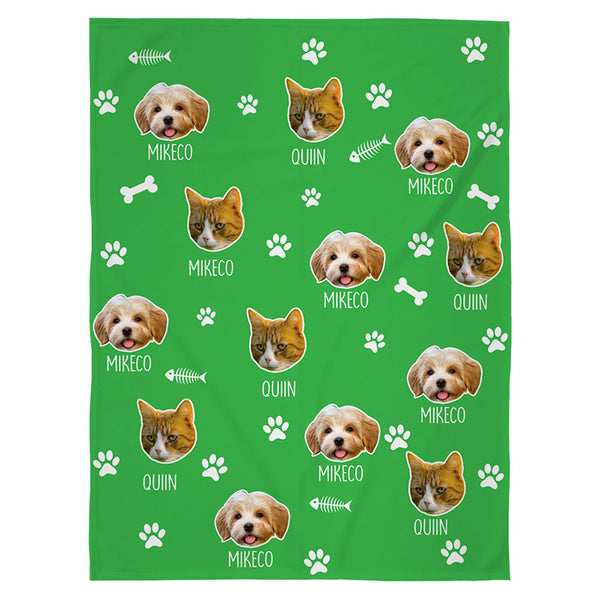 Upload Your Photo Blanket For Dog, Cat Lovers Custom Photo Pet Interest Pod