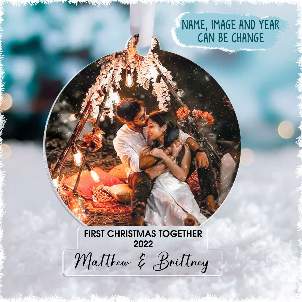 First Christmas Together Personalized Ornament Gift For Couple