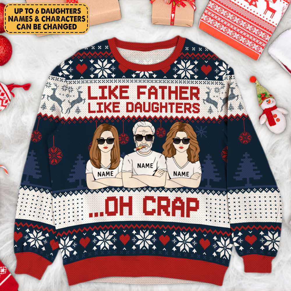 Like Father Like Daughters Oh Crap Funny Shirt