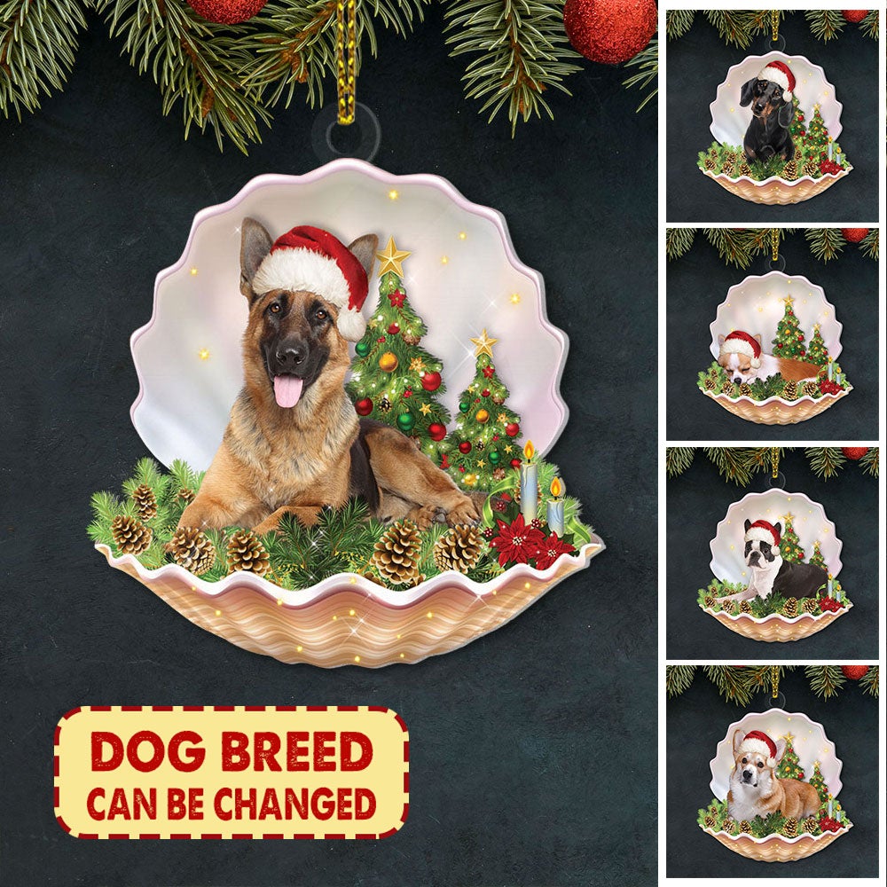German Shepherd In Pearl Ornament Gift For Dog Lovers