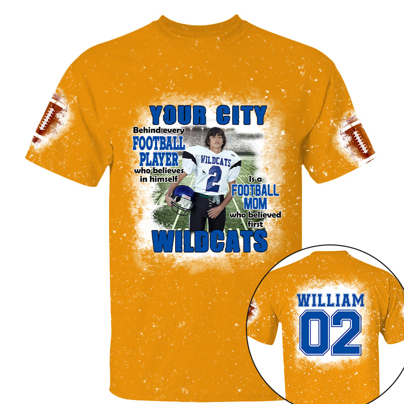 Football Mom Game Day Personalized All Over Print Shirt Custom Photo And Team Name