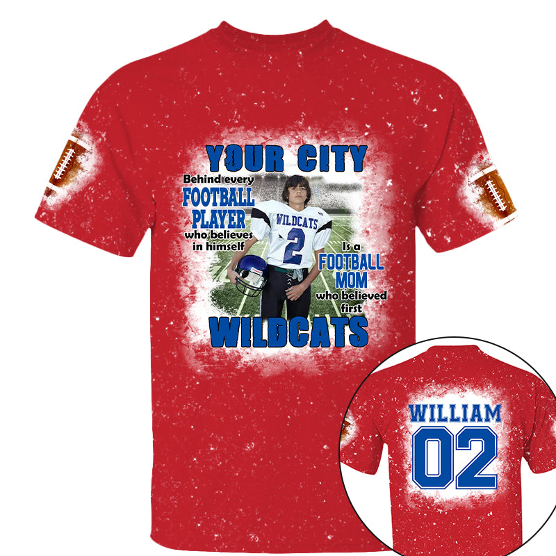 Football Mom Game Day Personalized All Over Print Shirt Custom Photo And Team Name