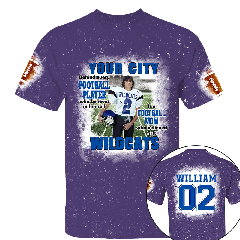 Football Mom Game Day Personalized All Over Print Shirt Custom Photo And Team Name