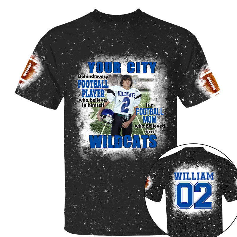 Football Mom Game Day Personalized All Over Print Shirt Custom Photo And Team Name