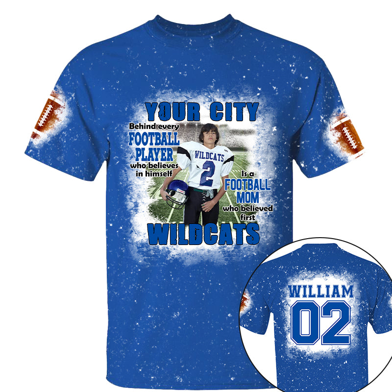 Football Mom Game Day Personalized All Over Print Shirt Custom Photo And Team Name