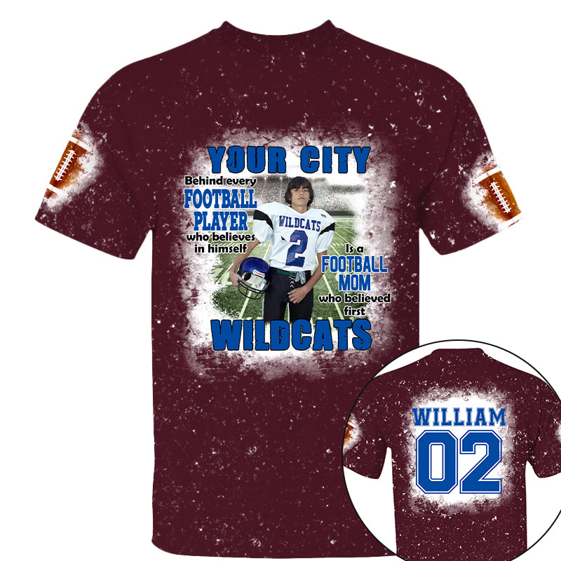 Football Mom Game Day Personalized All Over Print Shirt Custom Photo And Team Name
