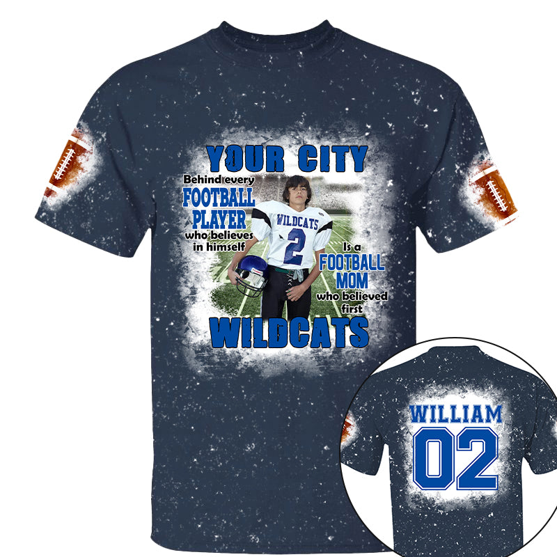 Football Mom Game Day Personalized All Over Print Shirt Custom Photo And Team Name