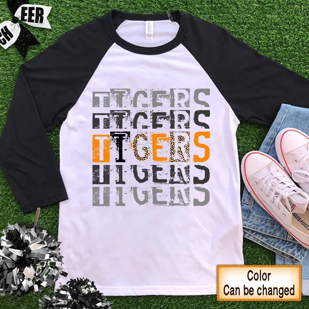 Personalized Shirt Custom Tigers Grunge Leopard Shirt For Teacher Hk10