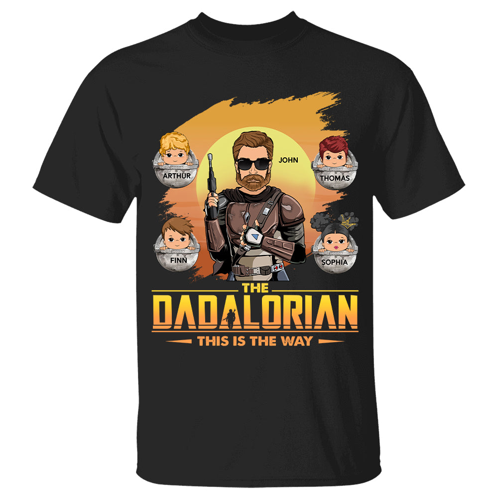 The Dadalorian This Is The Way Custom Shirt Gift For Dad Papa
