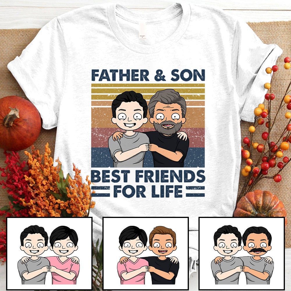 Father And Son Best Friends Forever Vintage Shirt