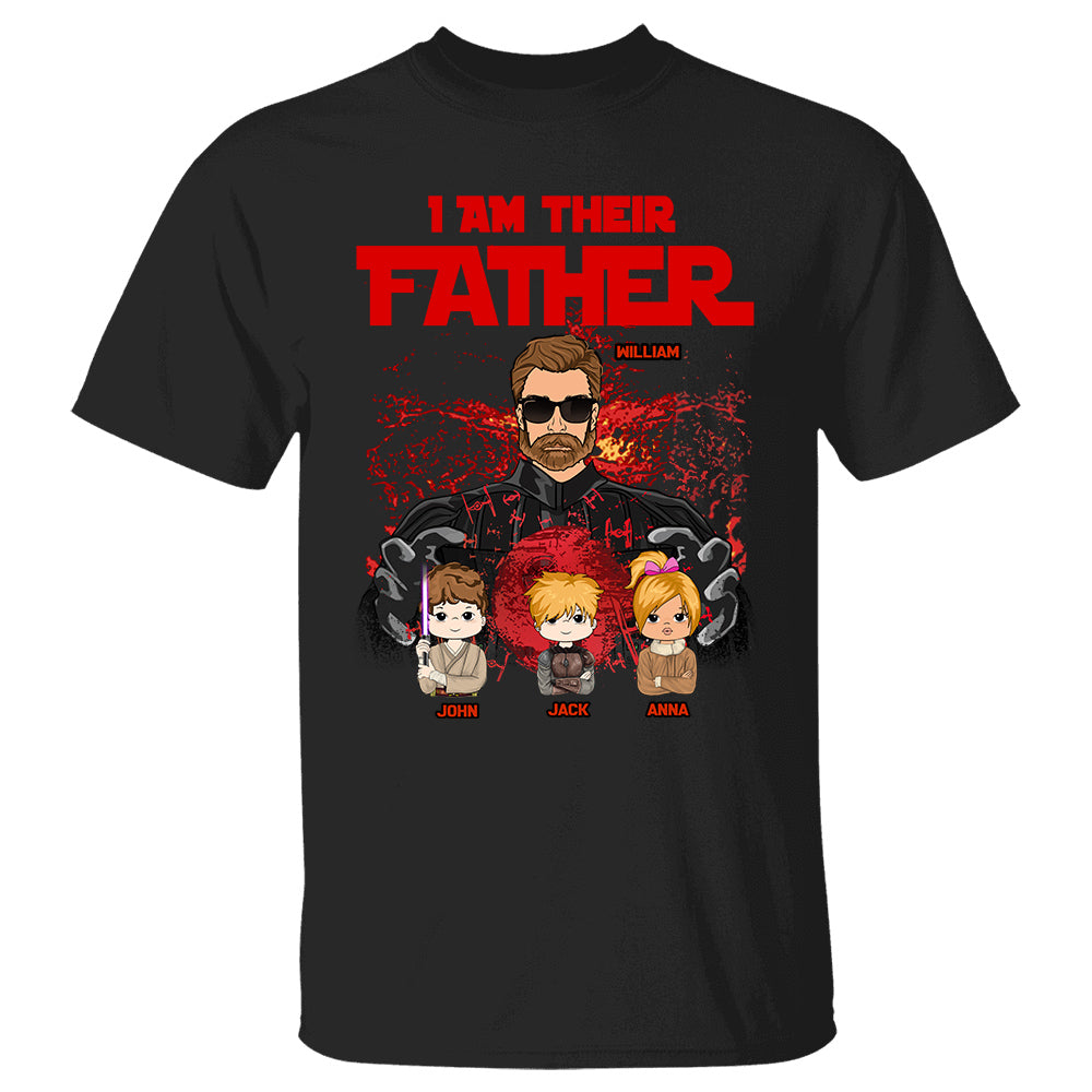 I Am Their Father - Custom Shirt With Kids Gift For Dad New