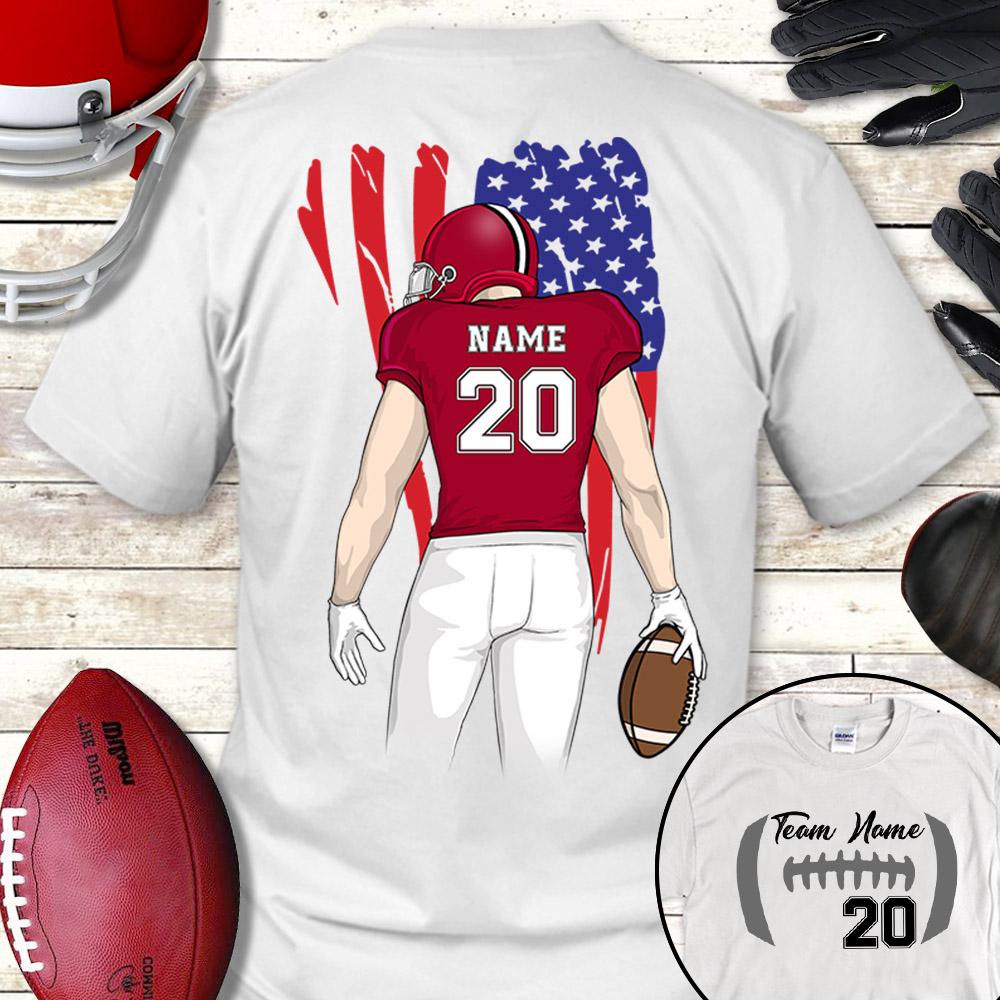Personalized American Football Son Shirt, American Football Team Shirt, Custom Son Name And Number Shirt.