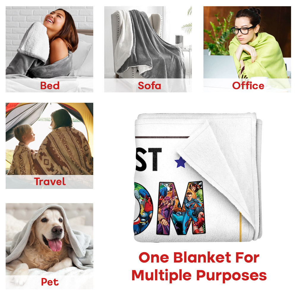 Best Mom Ever - Personalized Blanket Custom Nickname Mother's Day Gift For Mom