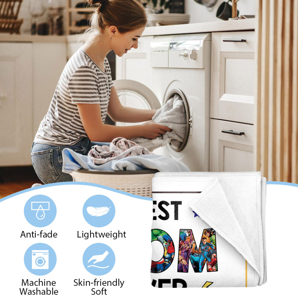 Best Mom Ever - Personalized Blanket Custom Nickname Mother's Day Gift For Mom
