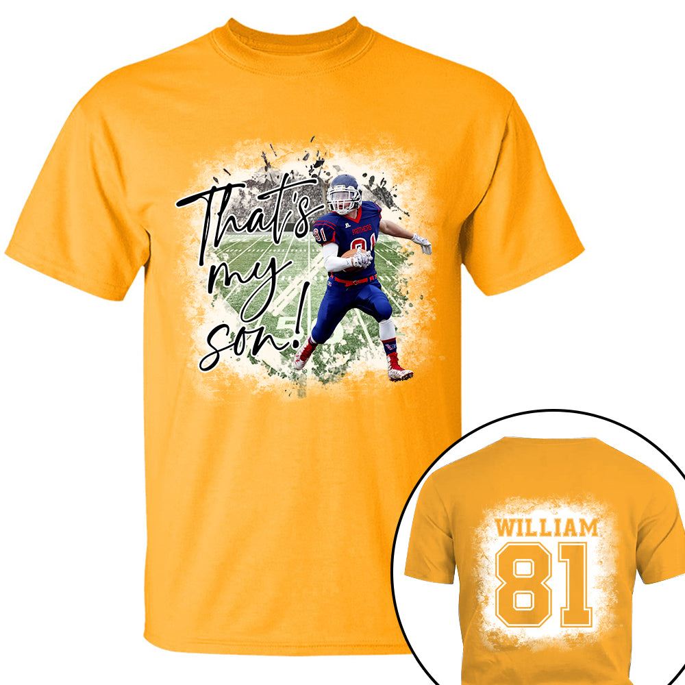 That's My Son Personalized Game Day Shirt Custom Photo And Nickname