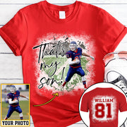 That's My Son Personalized Game Day Shirt Custom Photo And Nickname