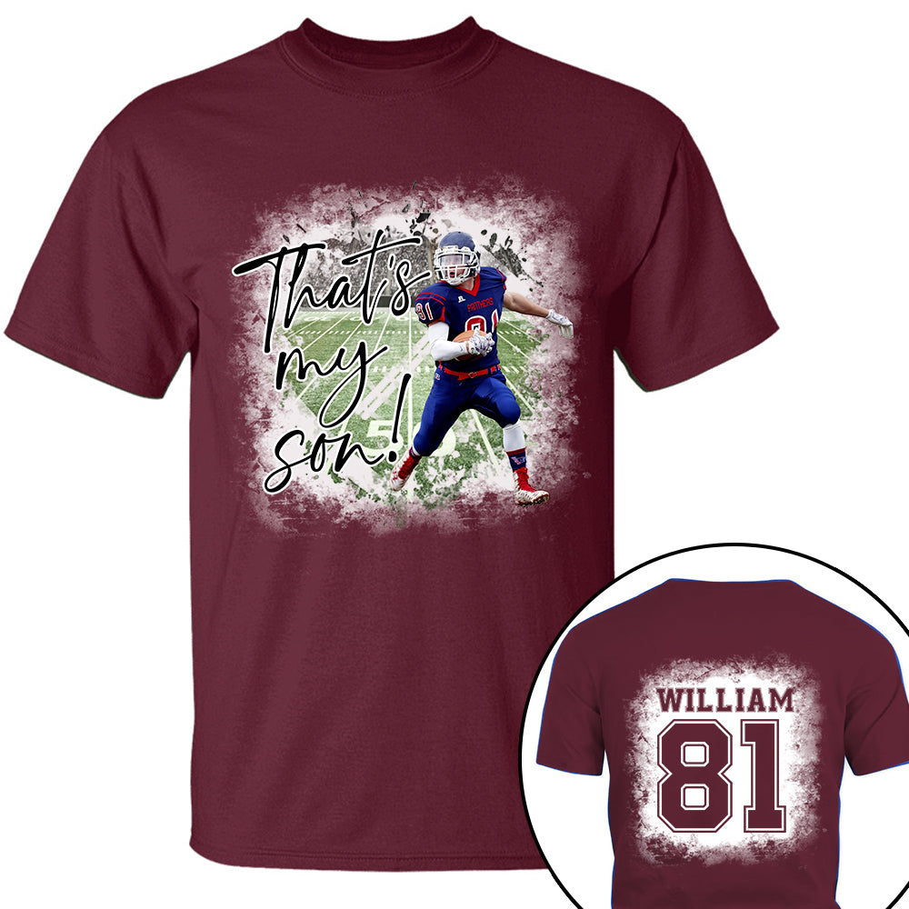 That's My Son Personalized Game Day Shirt Custom Photo And Nickname