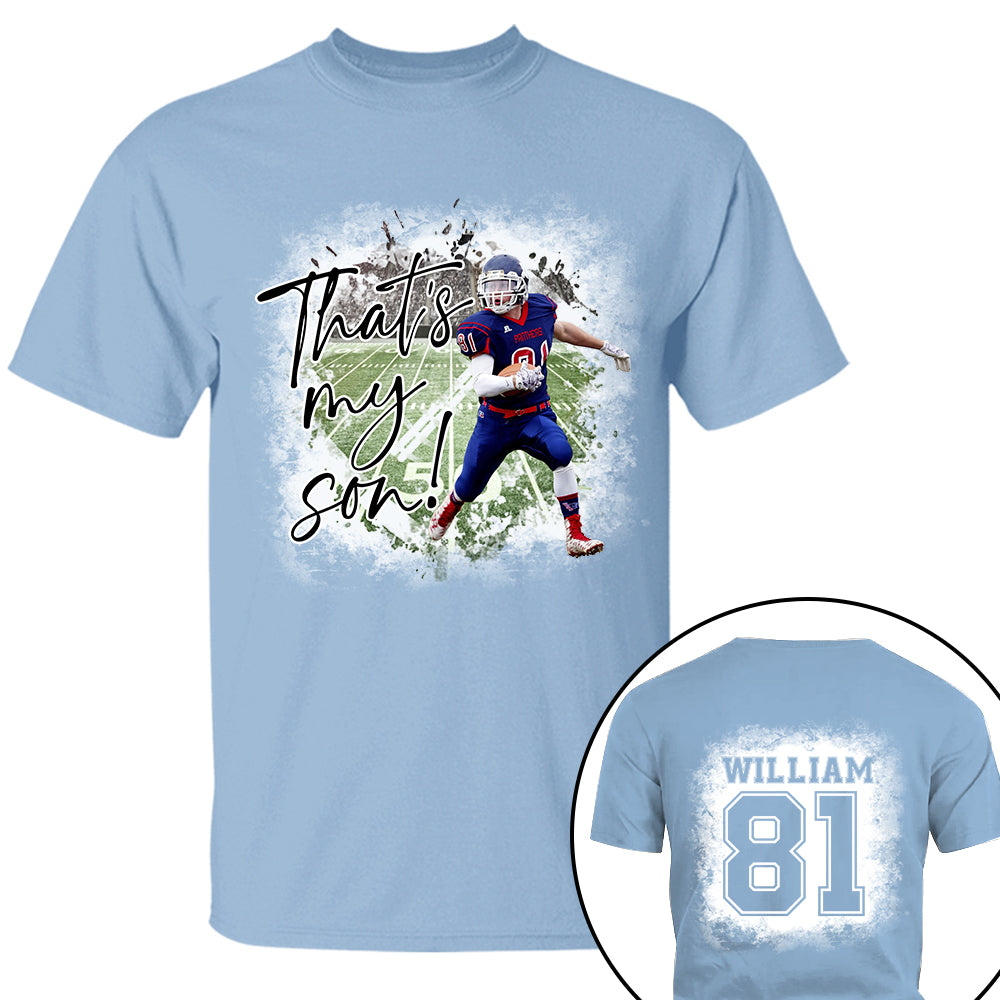 That's My Son Personalized Game Day Shirt Custom Photo And Nickname