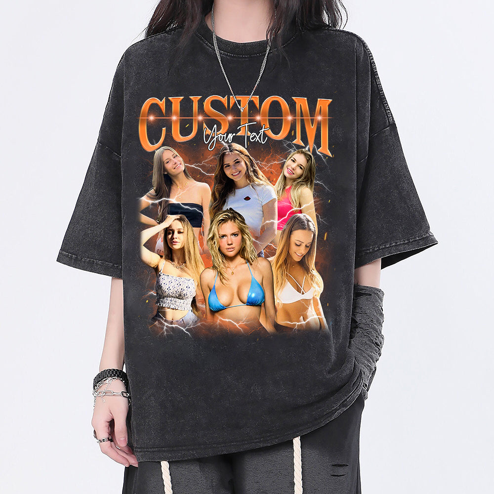 Custom Bootleg Rap Tee, Custom Photo - Vintage Graphic 90s T-shirt, Custom Photo Shirt, Custom Your Own Bootleg Idea Here, Insert Your Design