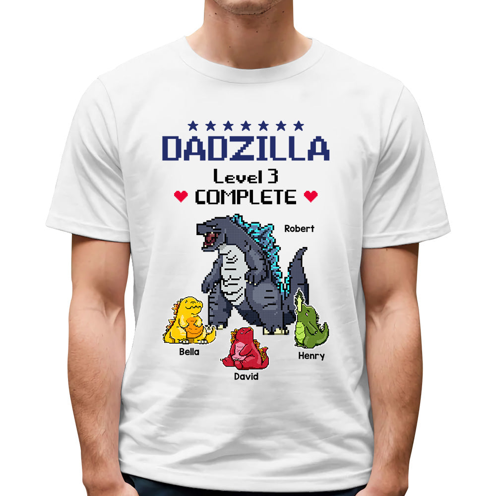 Dadzilla Complete - Personalized Shirt Custom Nickname With Kids Gift For Dad Mom