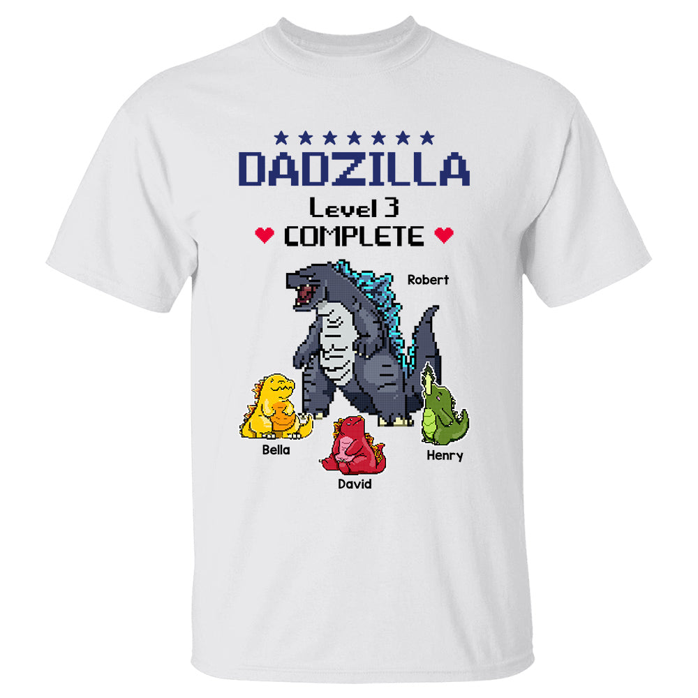 Dadzilla Complete - Personalized Shirt Custom Nickname With Kids Gift ...