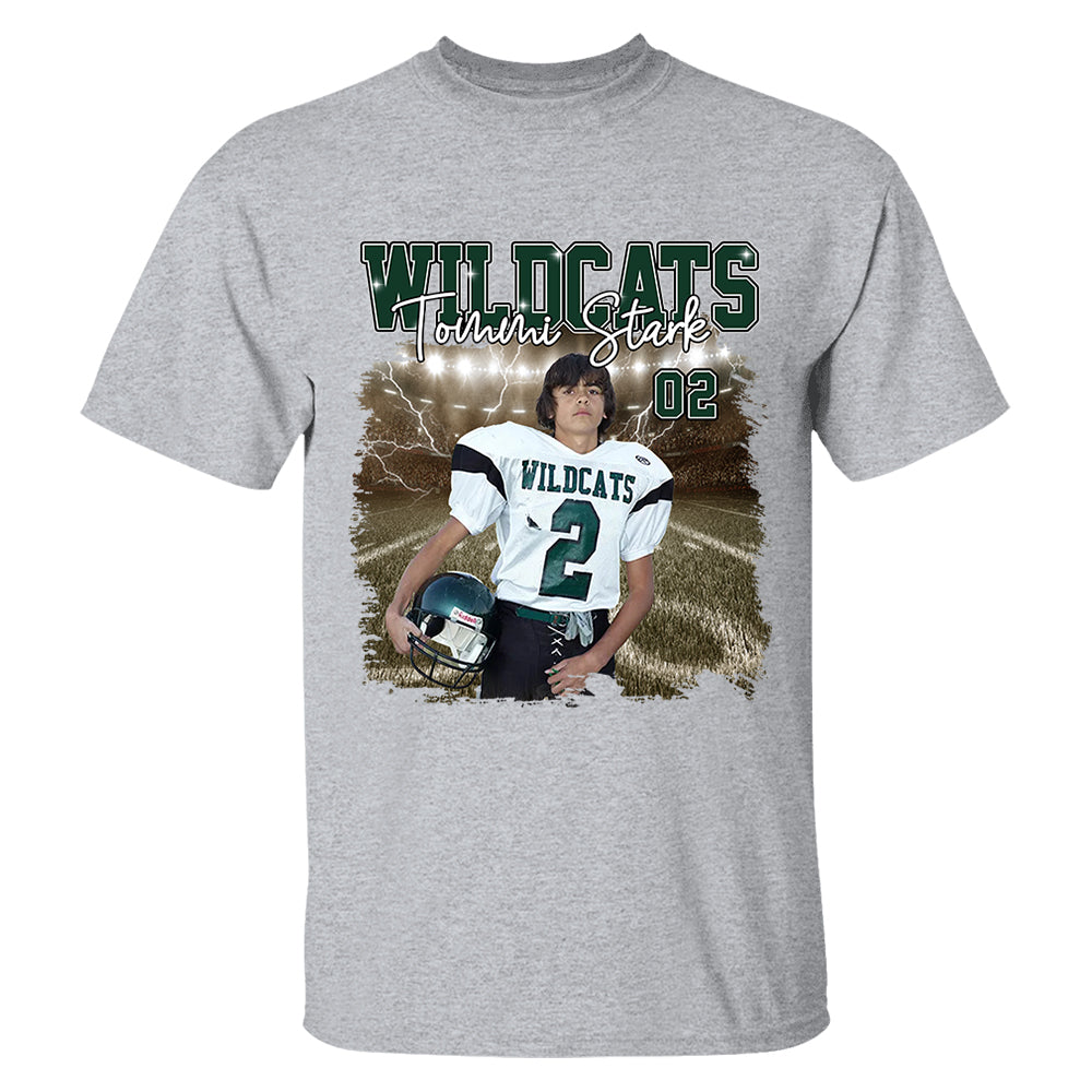 Game Day Football Personalized Shirt Custom Your Photo With Retro Style For Football Player