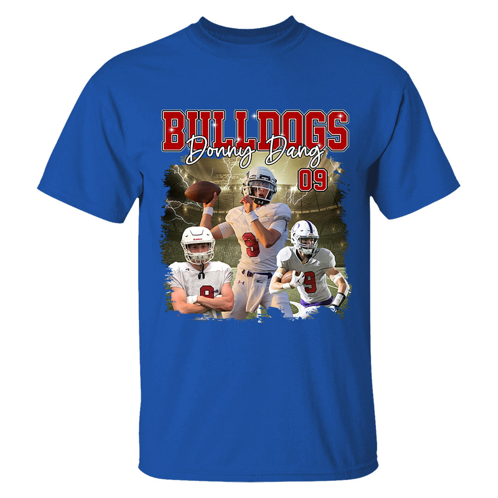 Game Day Football Personalized Shirt Custom Your Photo With Retro Style For Football Player