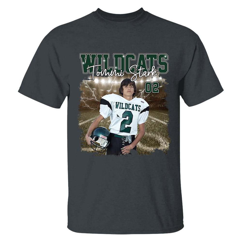 Game Day Football Personalized Shirt Custom Your Photo With Retro Style For Football Player