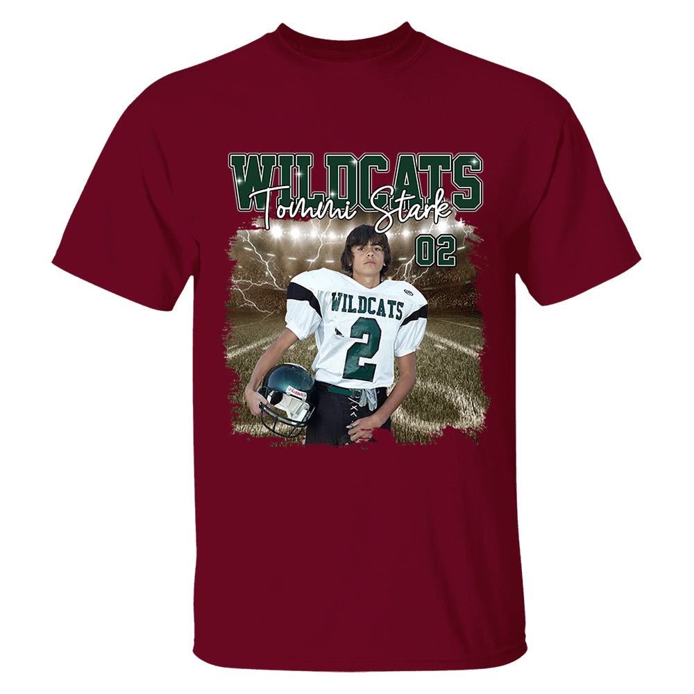 Game Day Football Personalized Shirt Custom Your Photo With Retro Style For Football Player