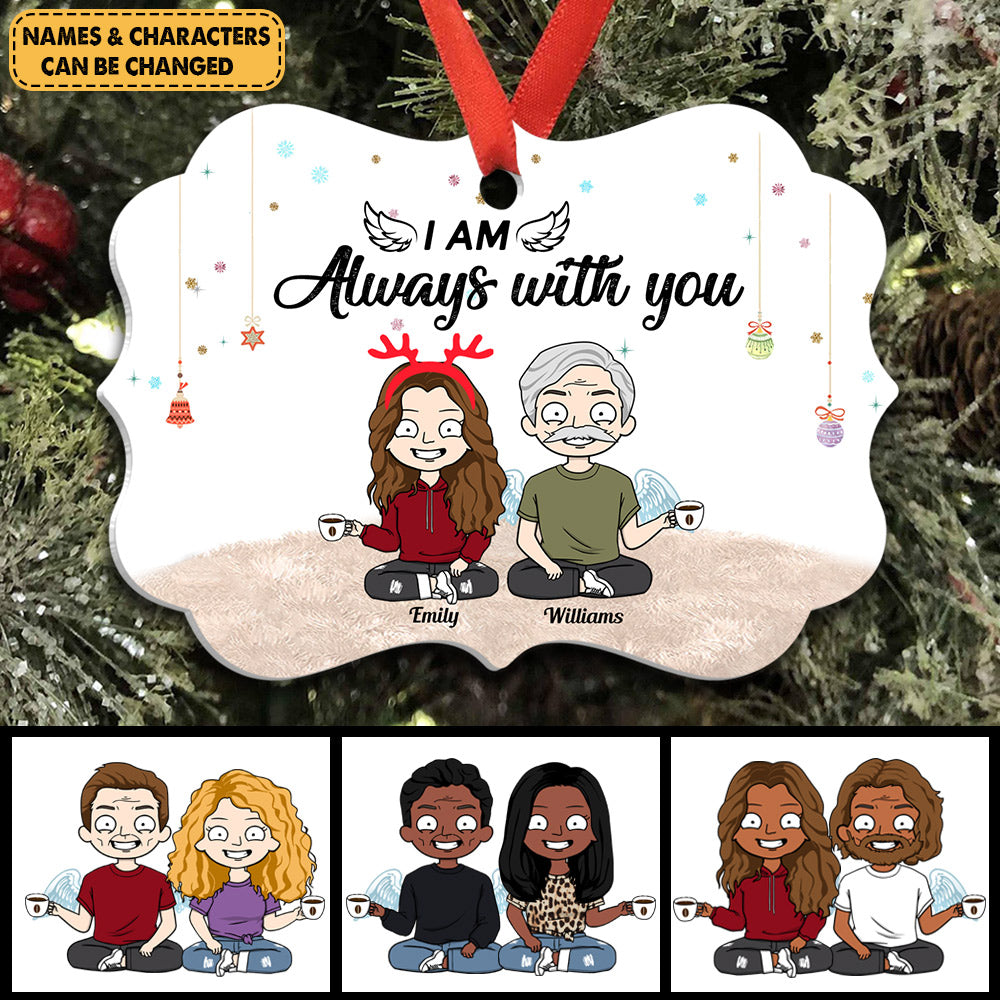 Personalized I Am Always With You Medallion Acrylic Christmas Ornament