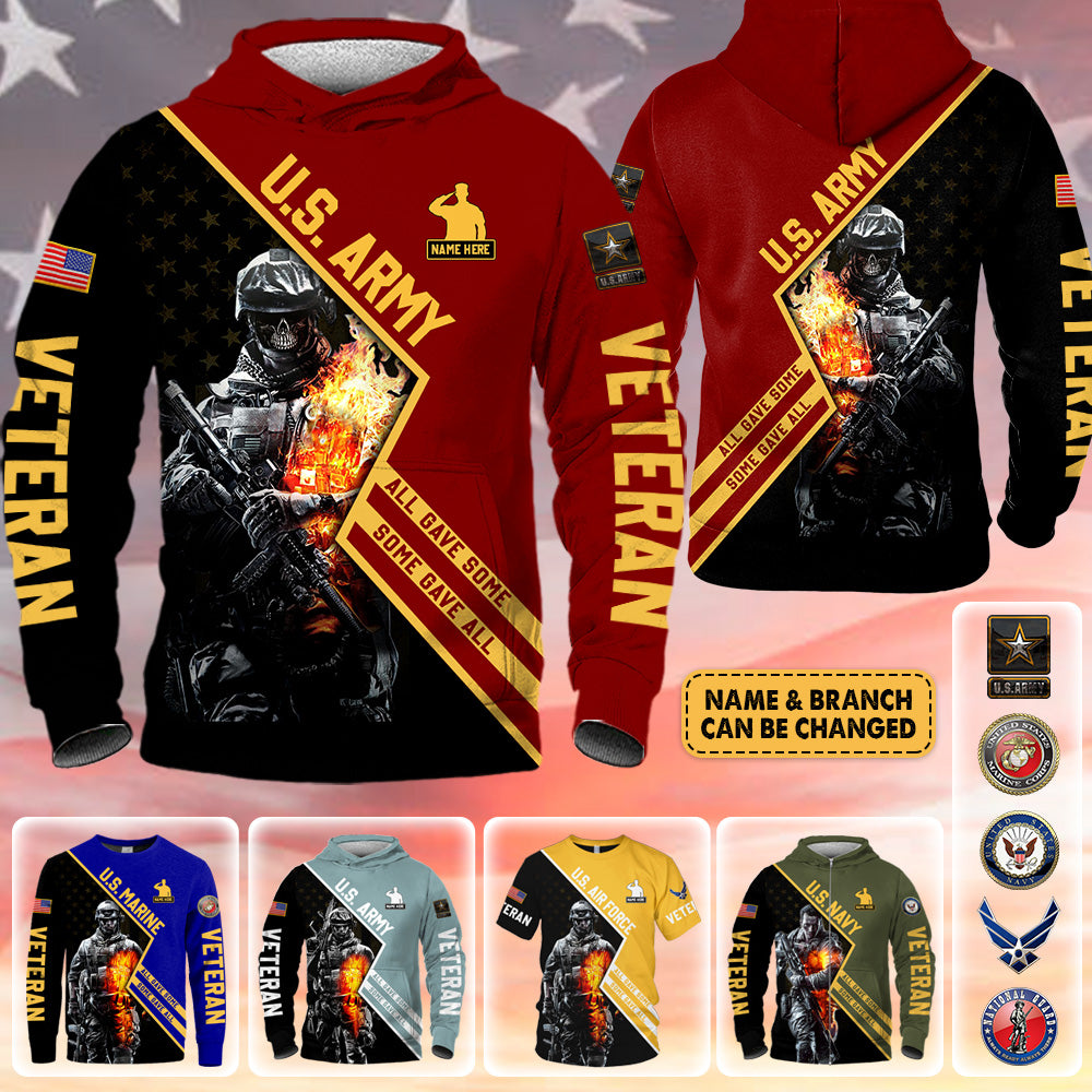 Personalized Shirt All Gave Some Some Gave All All Over Print Shirt For Veteran Veterans Day Gift H2511