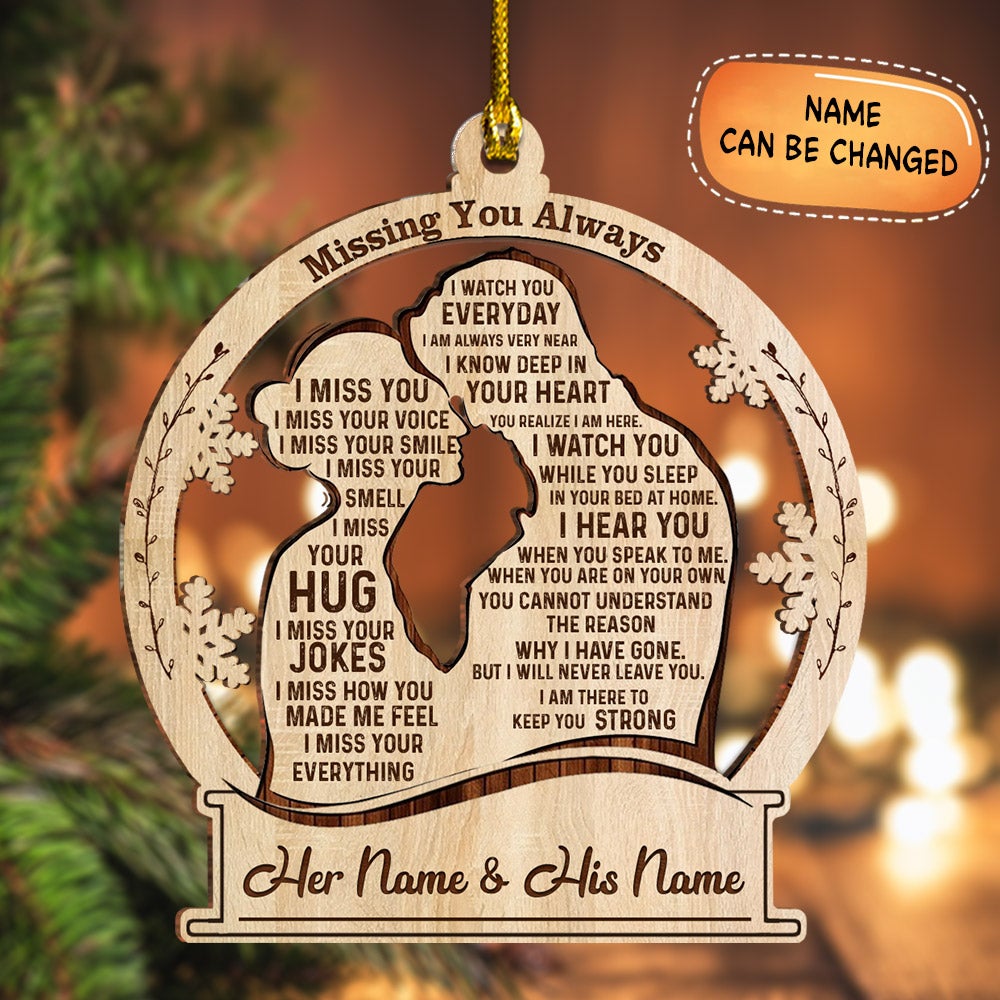 Personalized Ornament Gift For Couple - Custom Ornaments Gift For Couple - Mr And Mrs Couple Christmas Ornament