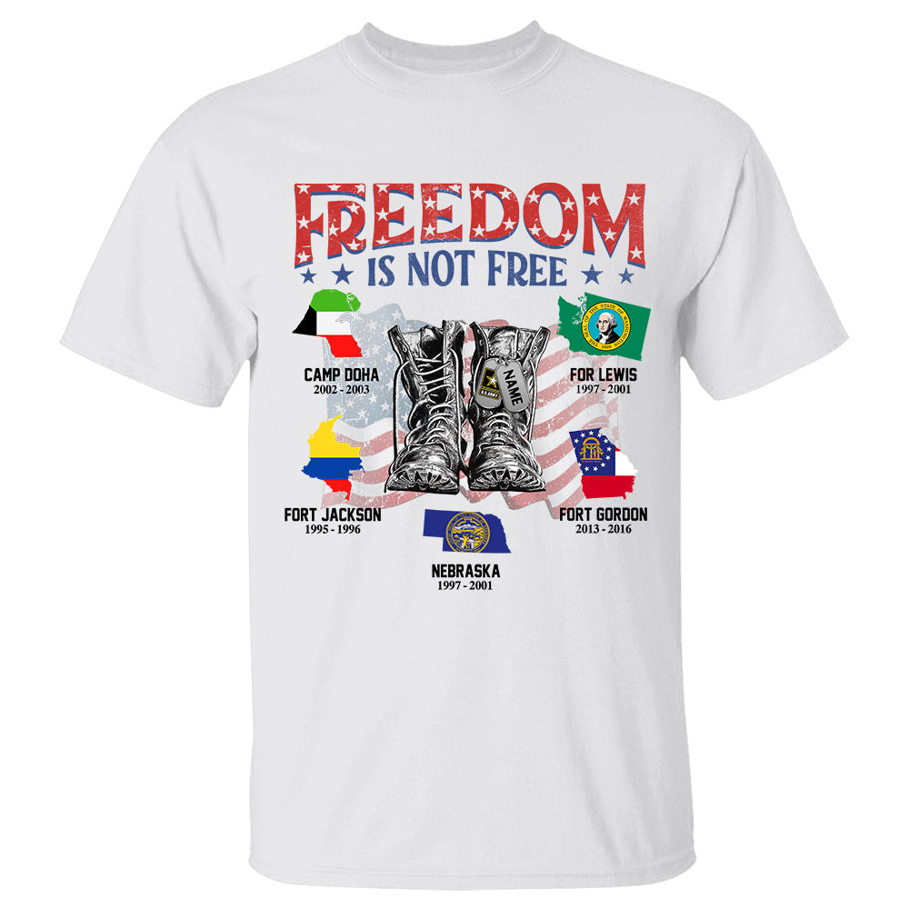 Freedom Is Not Free Personalized Shirt For Veteran K1702