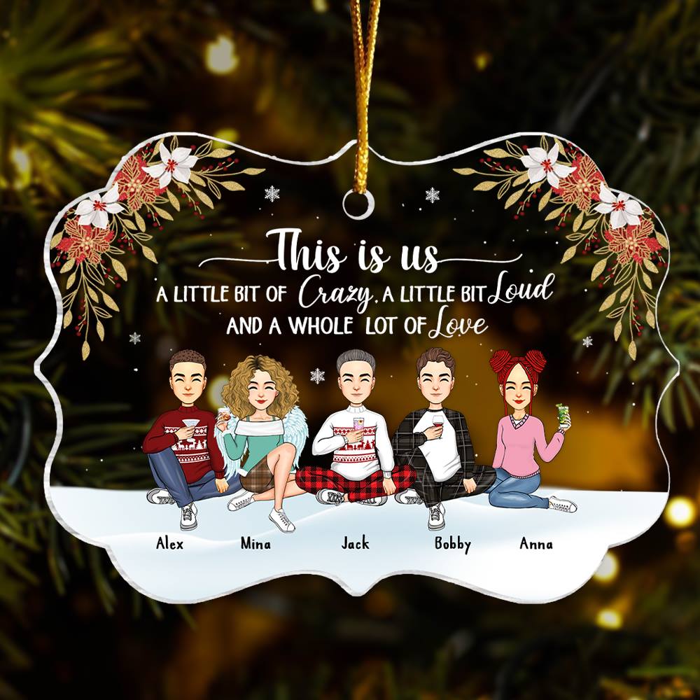 This Is Us Personalized Acrylic Ornament For Family Besties Sisters Siblings New