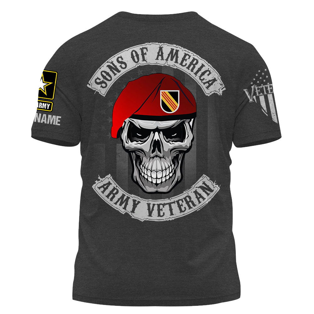 Personalized Shirt Sons Of America Veteran Gift For Veterans K1702