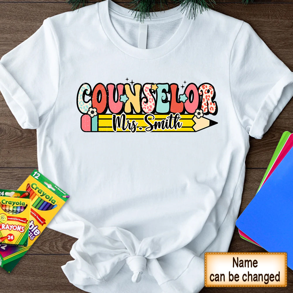 Personalized Shirt Counselor Life Back To School Teacher Retro Teacher Gift Hk10