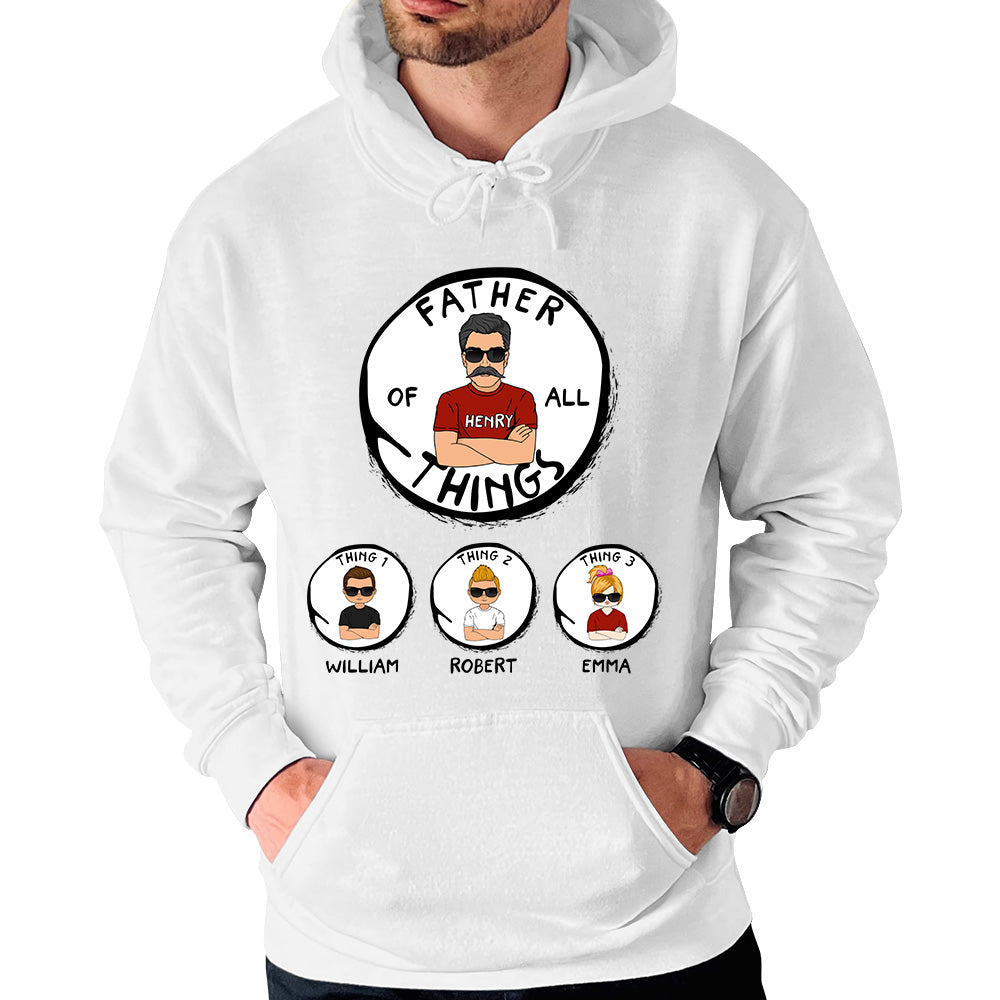 Father's Of All Things Personalized Shirt Gift For Father's Day K1702