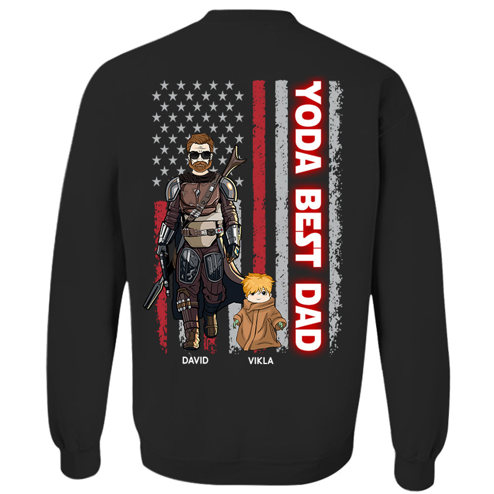 Yoda Best Dad - Personalized Shirt Custom Nickname With Kids Gift For Dad Mom