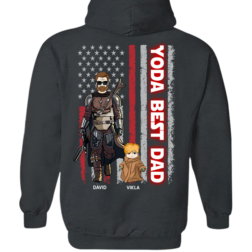 Yoda Best Dad - Personalized Shirt Custom Nickname With Kids Gift For Dad Mom