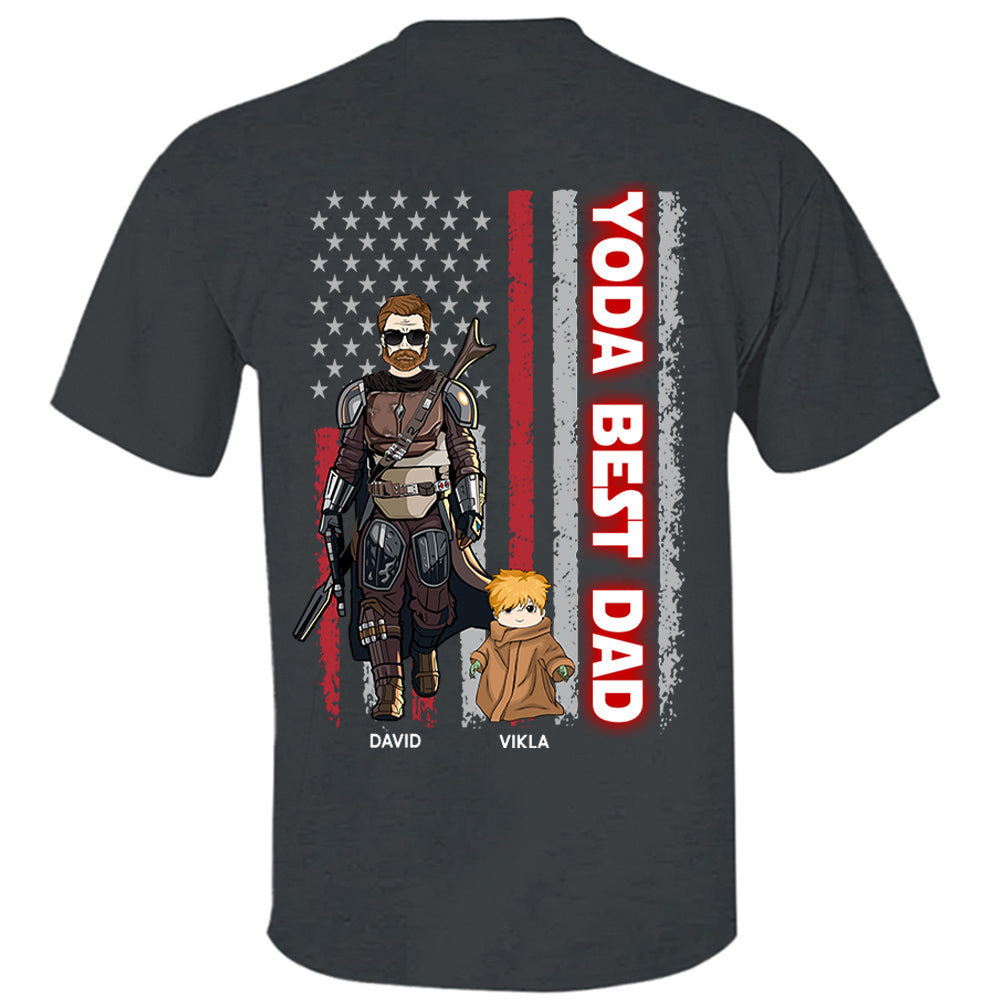 Yoda Best Dad - Personalized Shirt Custom Nickname With Kids Gift For Dad Mom