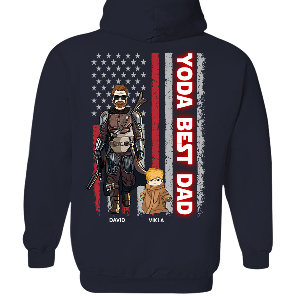 Yoda Best Dad - Personalized Shirt Custom Nickname With Kids Gift For Dad Mom