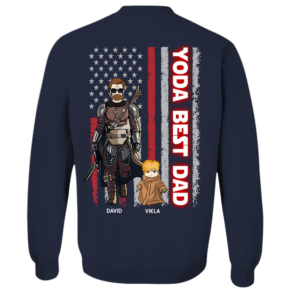 Yoda Best Dad - Personalized Shirt Custom Nickname With Kids Gift For Dad Mom