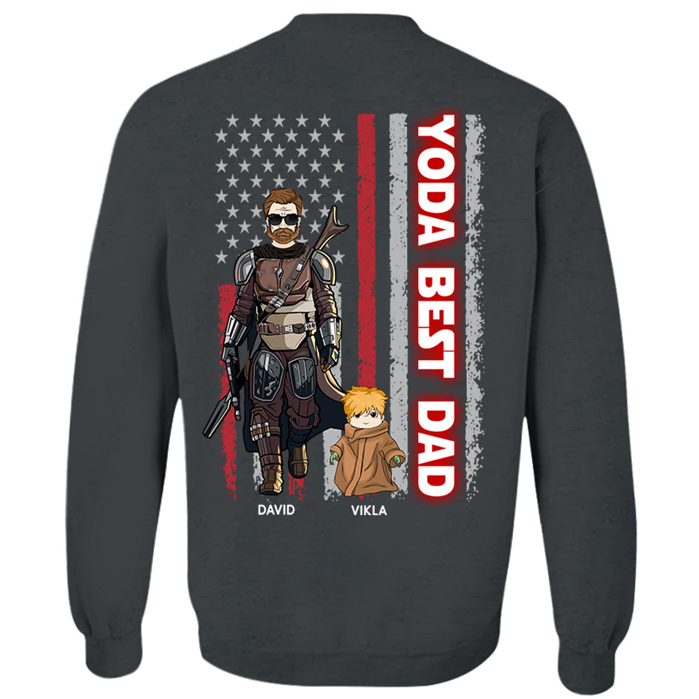 Yoda Best Dad - Personalized Shirt Custom Nickname With Kids Gift For Dad Mom