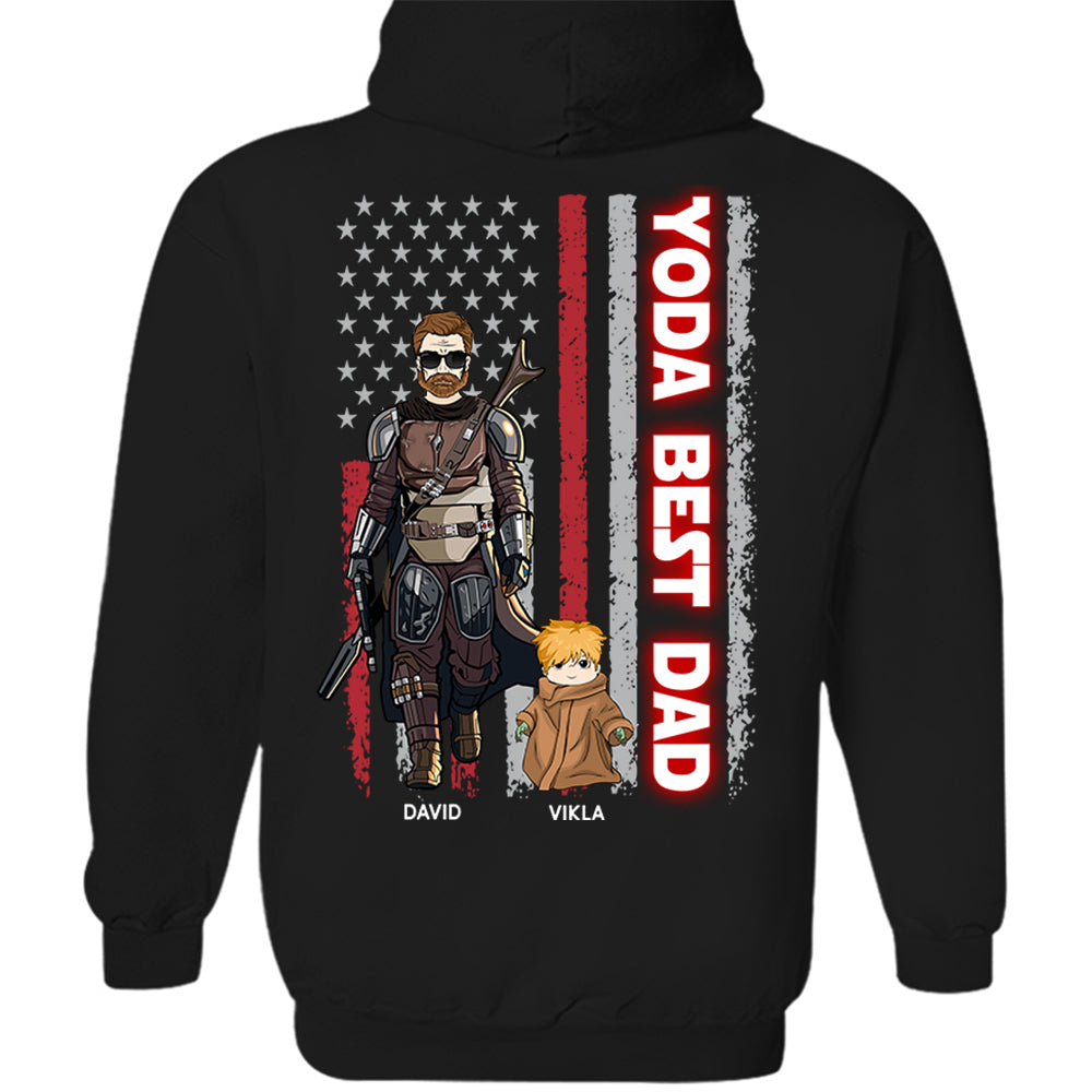 Yoda Best Dad - Personalized Shirt Custom Nickname With Kids Gift For Dad Mom