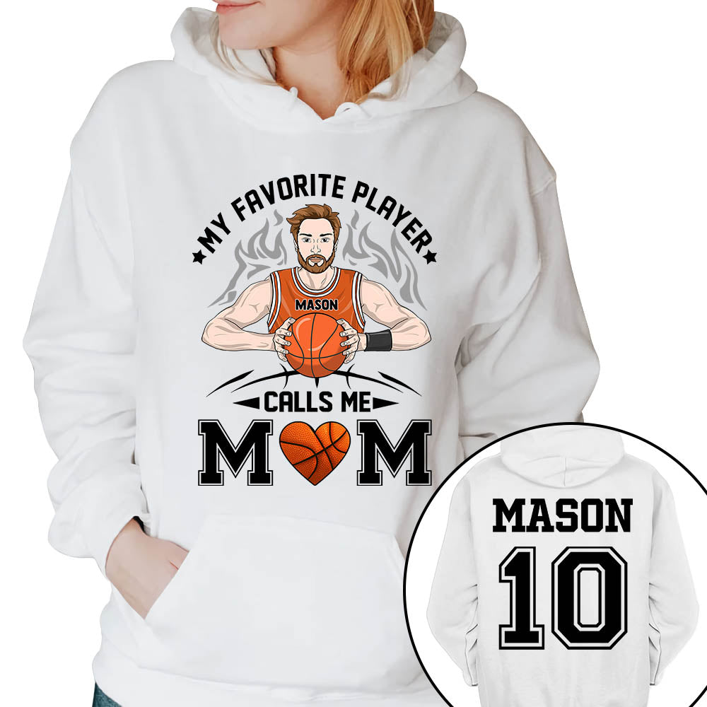 Personalized My Favorite Player Calls Me Mom Dad Grandma Shirt For Basketball Family Member